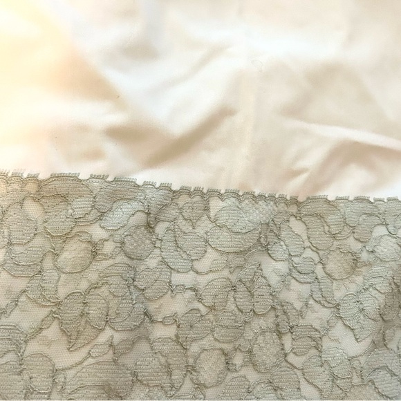 Vintage 1960s Van Raalte S Half Slip Green Lace Trim Suavette - Picture 2 of 6